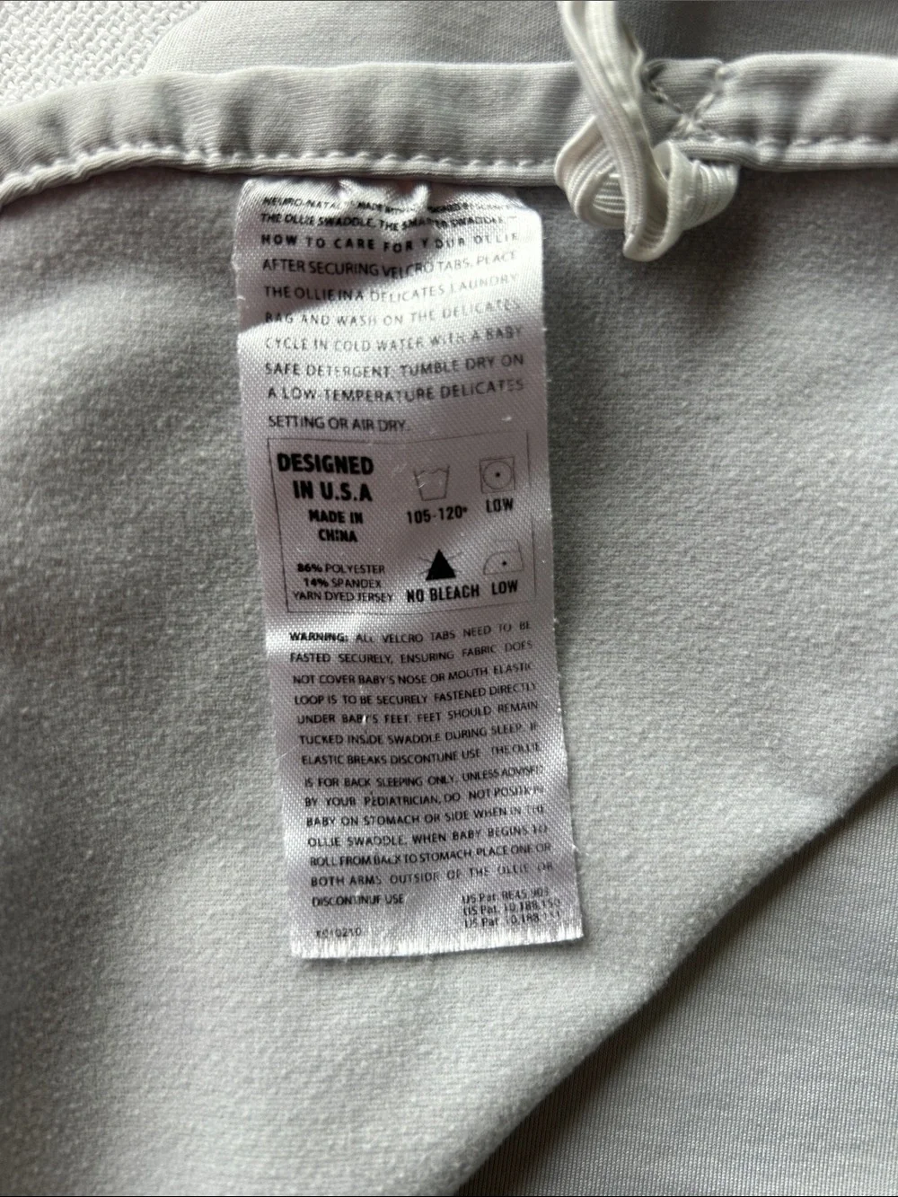 The Ollie Swaddle wrap Gray